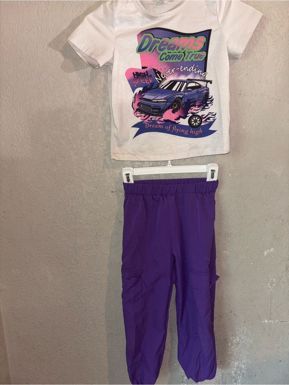 Kids Lightweight Purple Cargo Pants - Stylish Everyday Bottoms